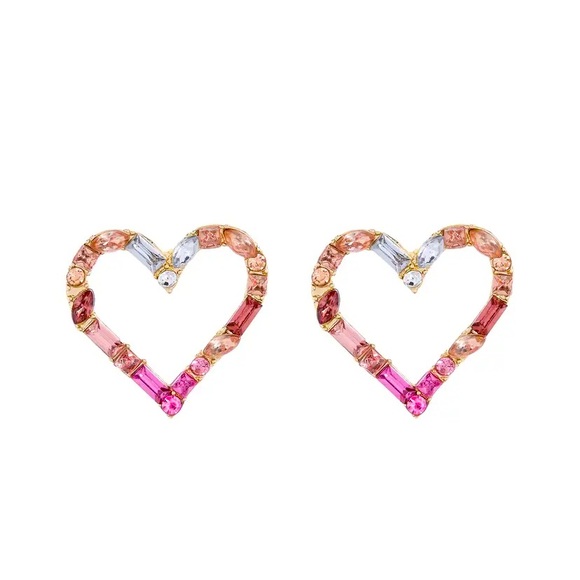 BaubleBar Jewelry - BaubleBar Pink Heart Earrings